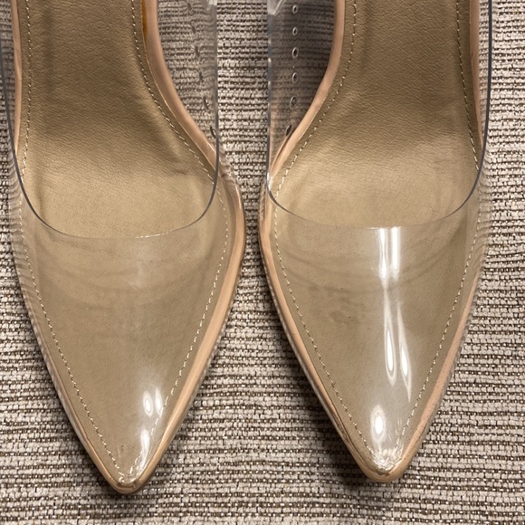 Fashion Nova clear Heels size 6.5 - Picture 10 of 16